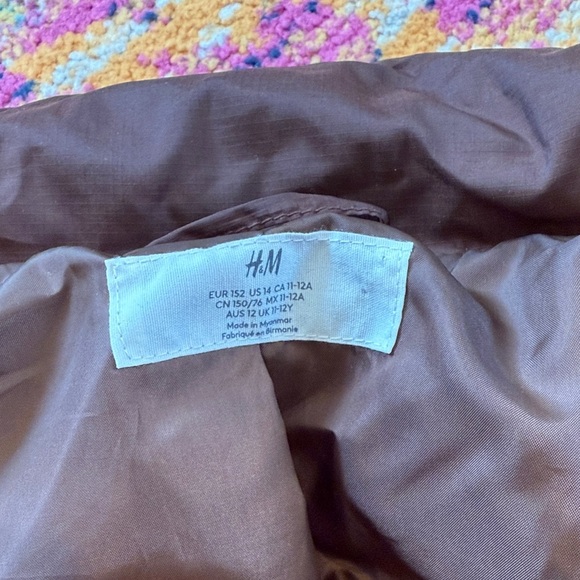 H&M Chocolate Brown Kids Puffer Jacket - Picture 4 of 8